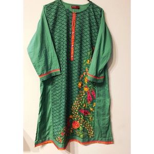 Khaadi Embroidered Kurta Size 18 Pakistani Indian